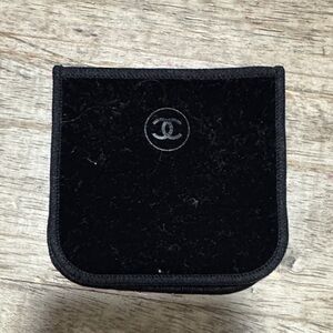 CHANEL Black Velvet Accessory Case